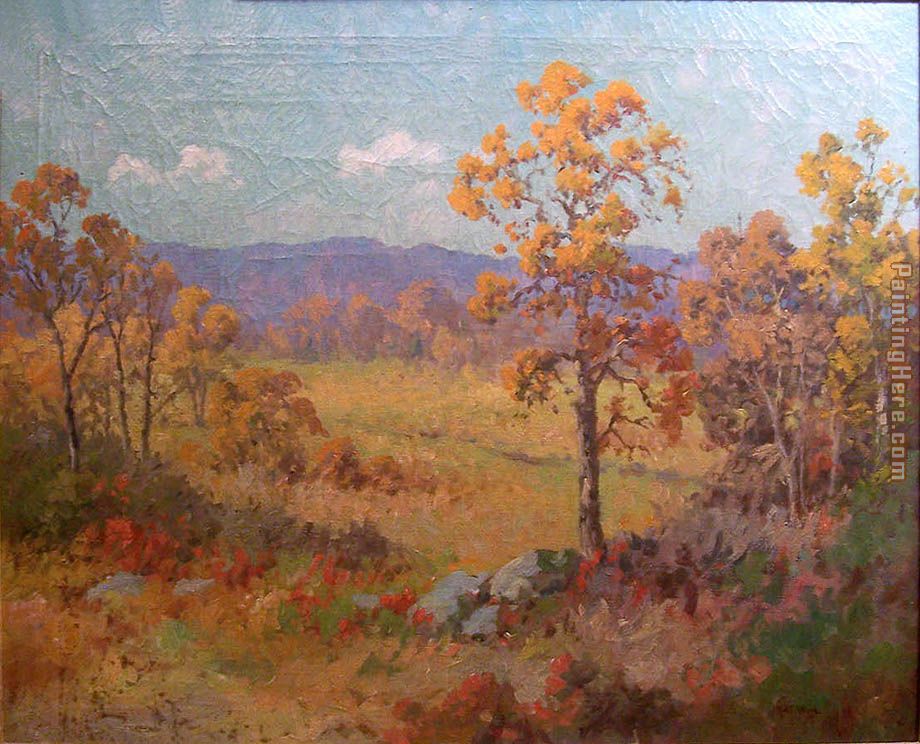 West Texas - Fall painting - Robert Wood West Texas - Fall art painting